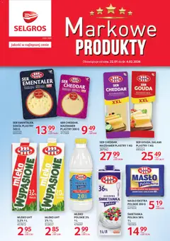 Pogląd gazetki "Markowe produkty" ze sklepu Selgros cash&carry ważnej od 22.01.2026