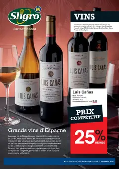 Voorbeeld van Vins van winkel Sligro geldig vanaf 30/10/2025