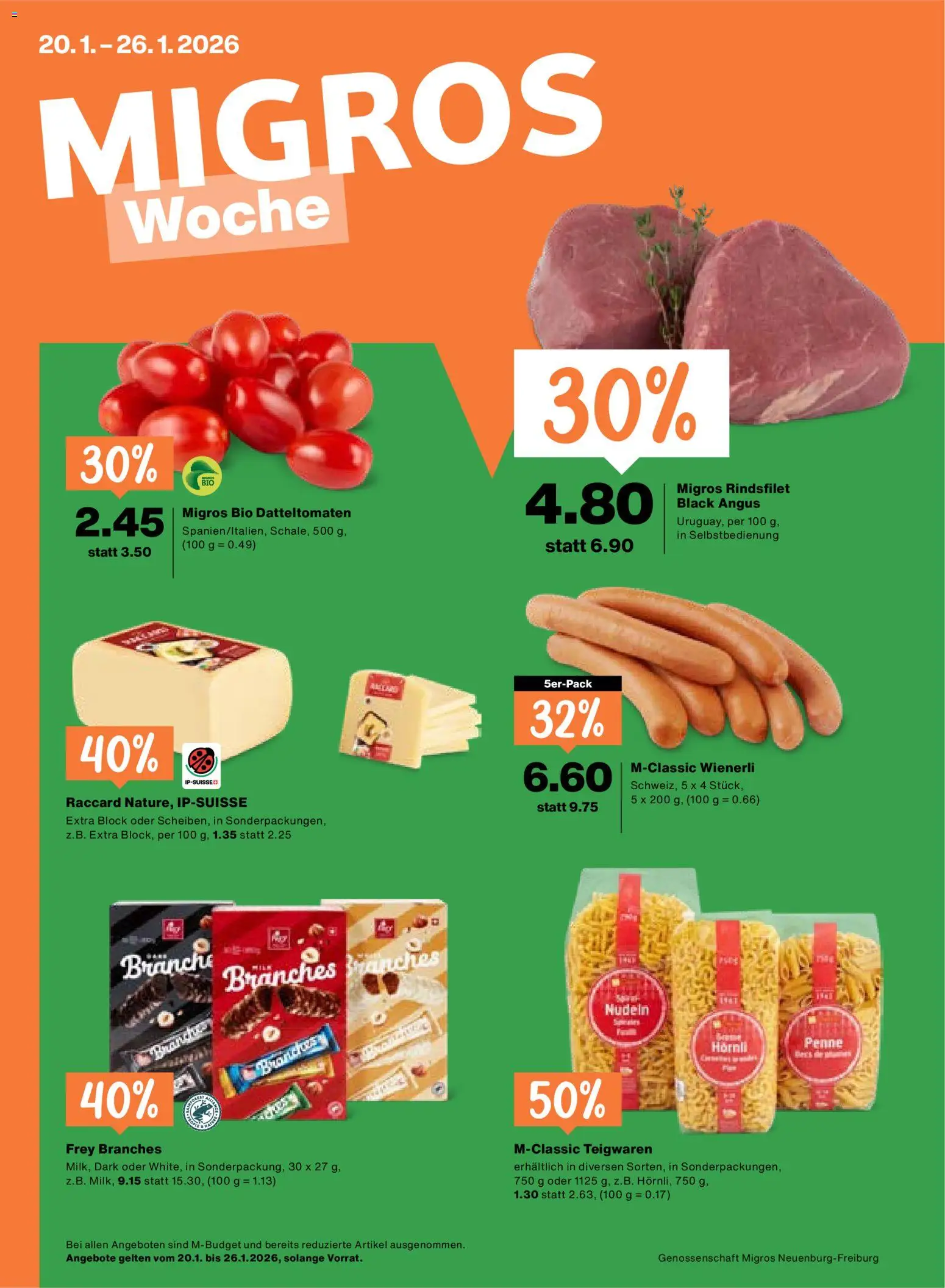 Vorschau des Merkblatts Aktionen vom Shop Migros gültig von 20.01.2026 bis 26.01.2026