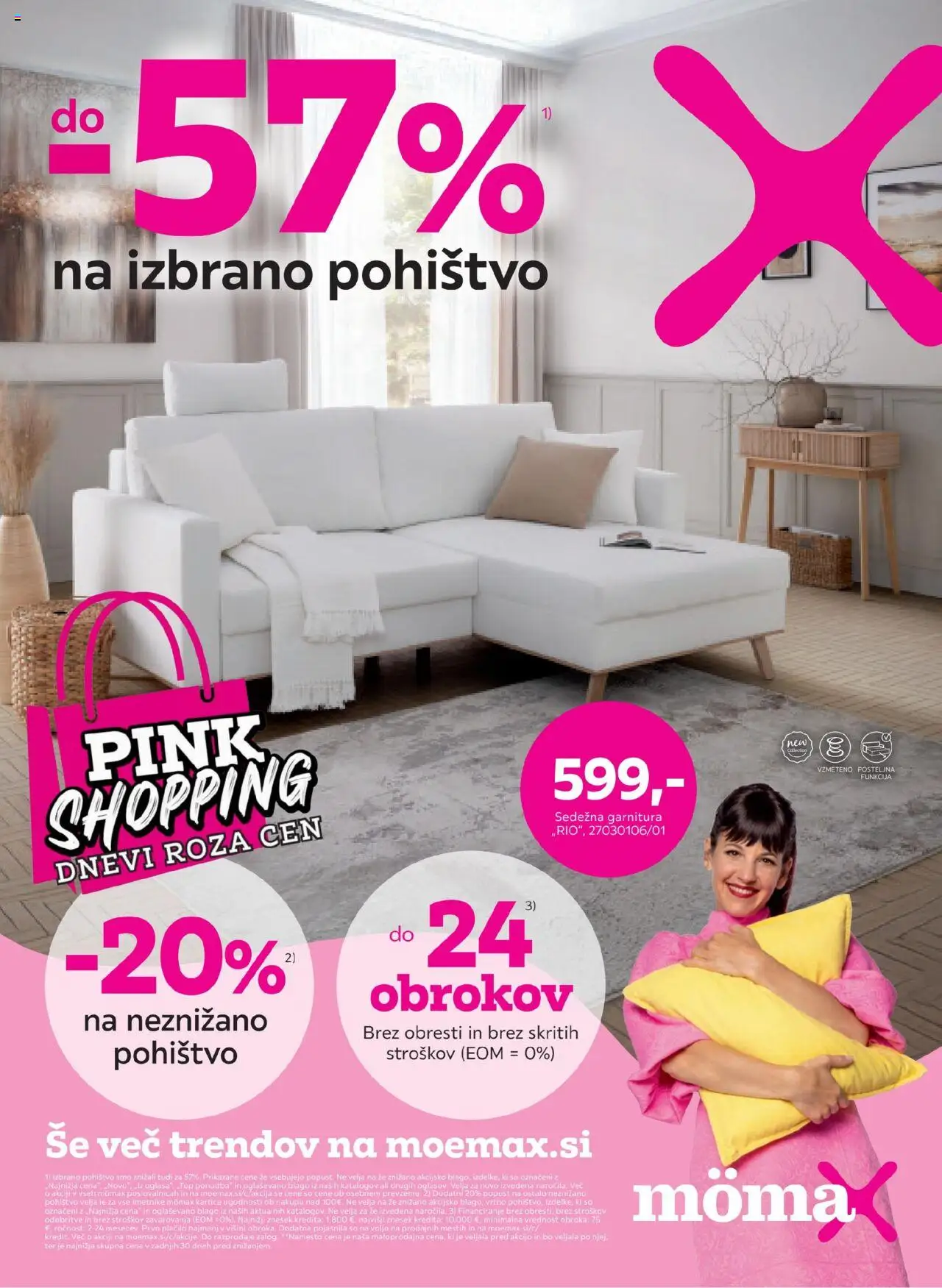 Mömax Katalog do -57% na izbrano pohištvo od 29.09.2025 - aktualna ponudba - stran 1 - Pohištvo, Sedezna garnitura