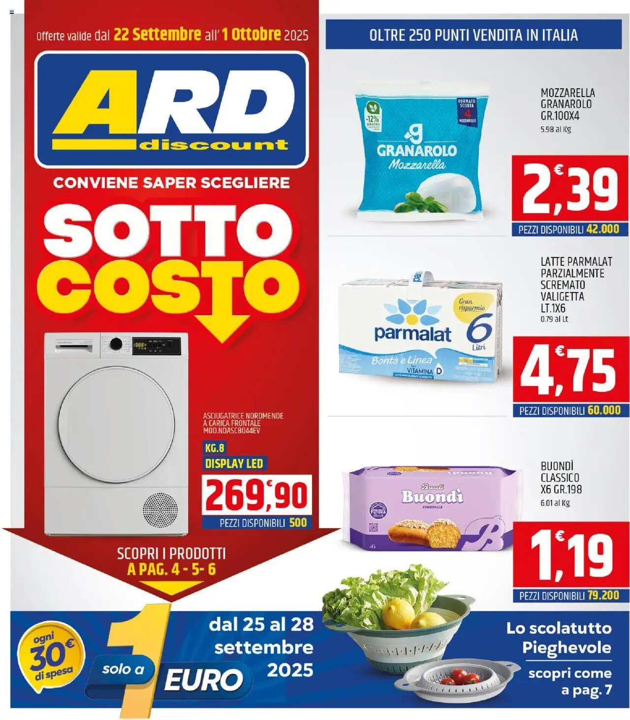 Volantino ARD Discount valido da 22/09/2025 numero di pagina 1