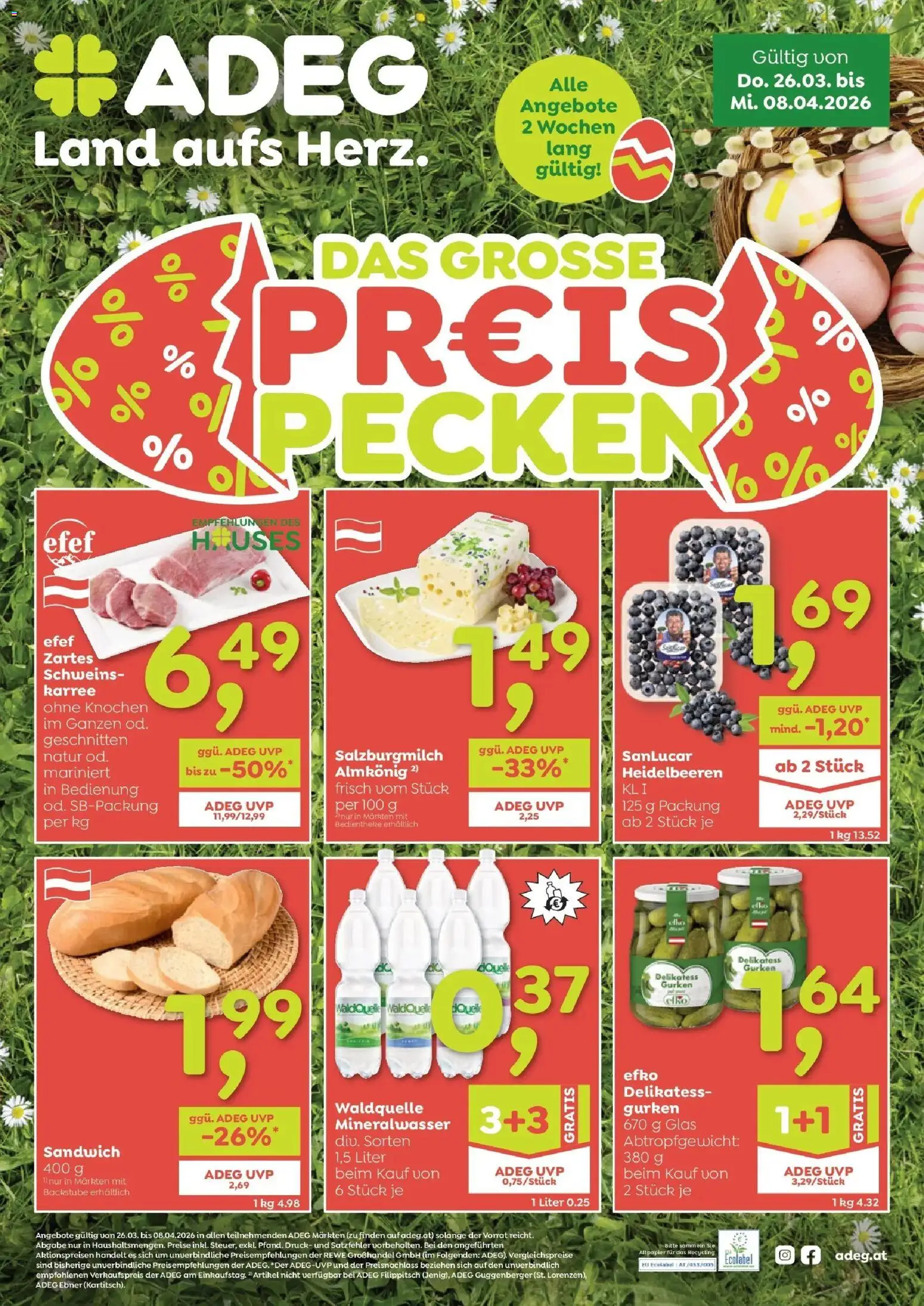 Vorschau der Angebote: ADEG ADEG Hollersbach, Hohenberg, Prottes gültig ab 26.03.2026