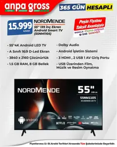 Anpa Gross İndirim Smart TV 11.12.2025 - Broşürünün önizlemesi