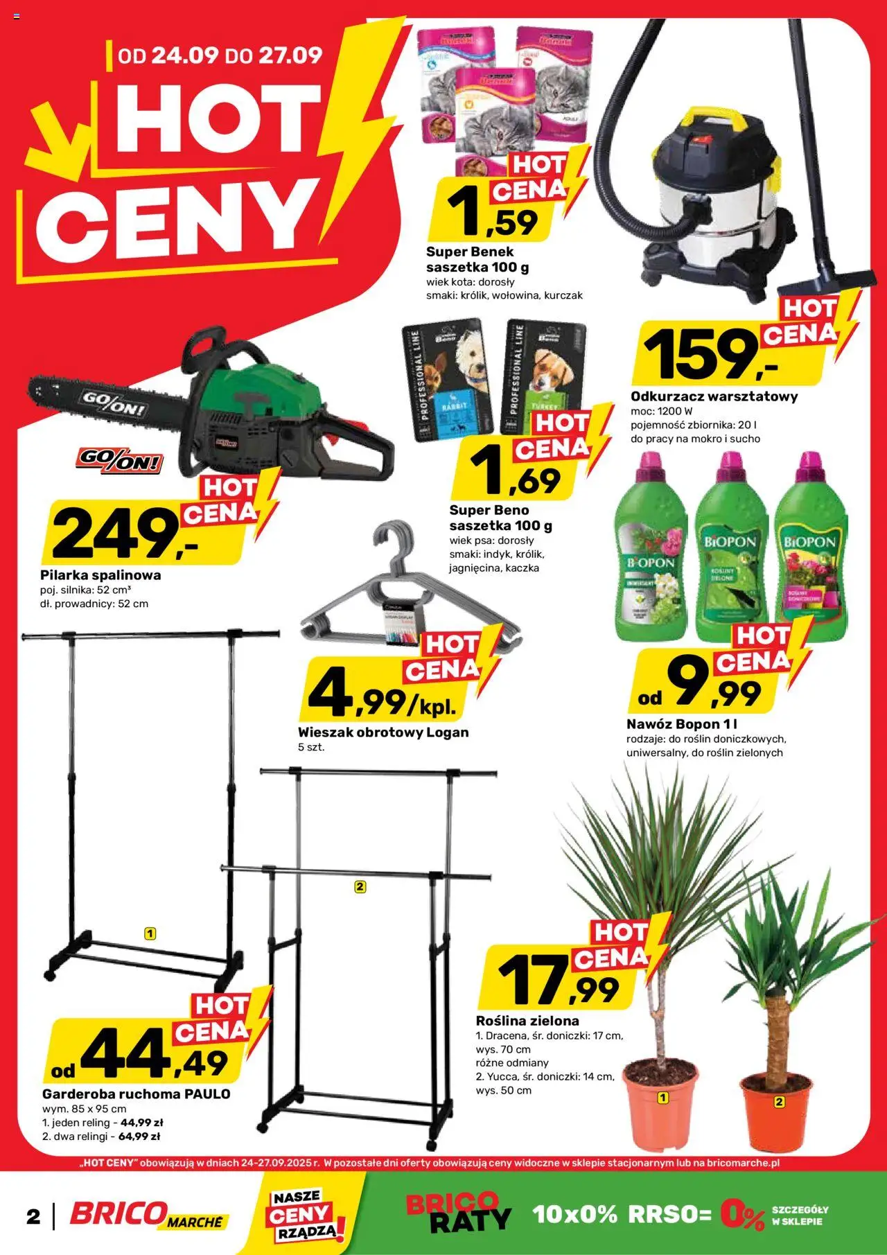 Brico Marché Hot ceny od 24.09.2025 - Nowa Gazetka - Numer strony 1