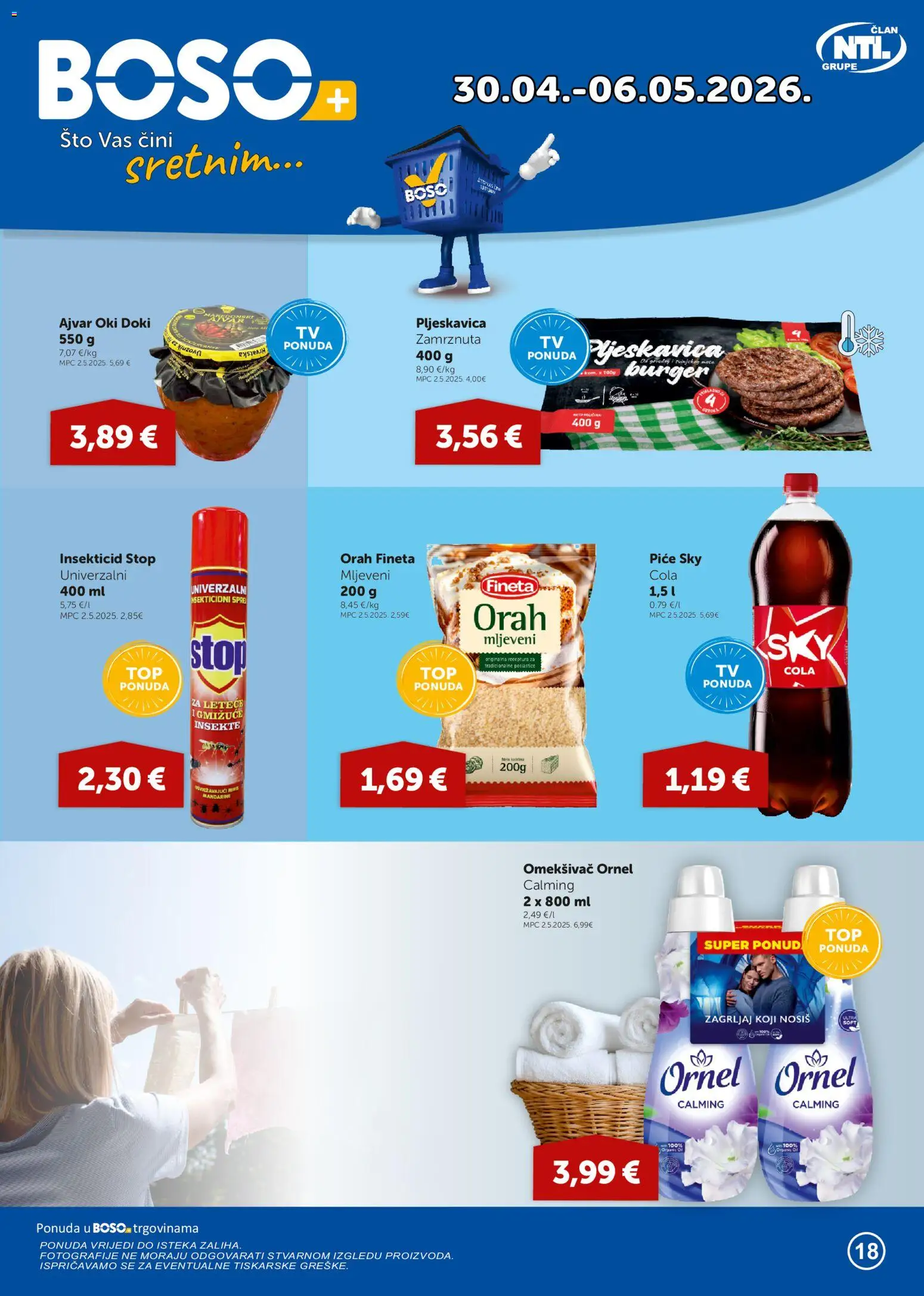 Pregled letka Boso Katalog trgovine Boso vrijedi od 30.04.2026