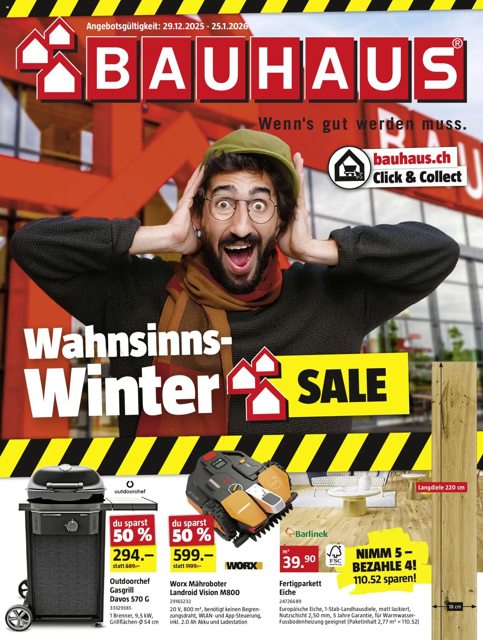 Vorschau des Merkblatts Aktionen vom Shop Bauhaus gültig von 29.12.2025 bis 25.01.2026