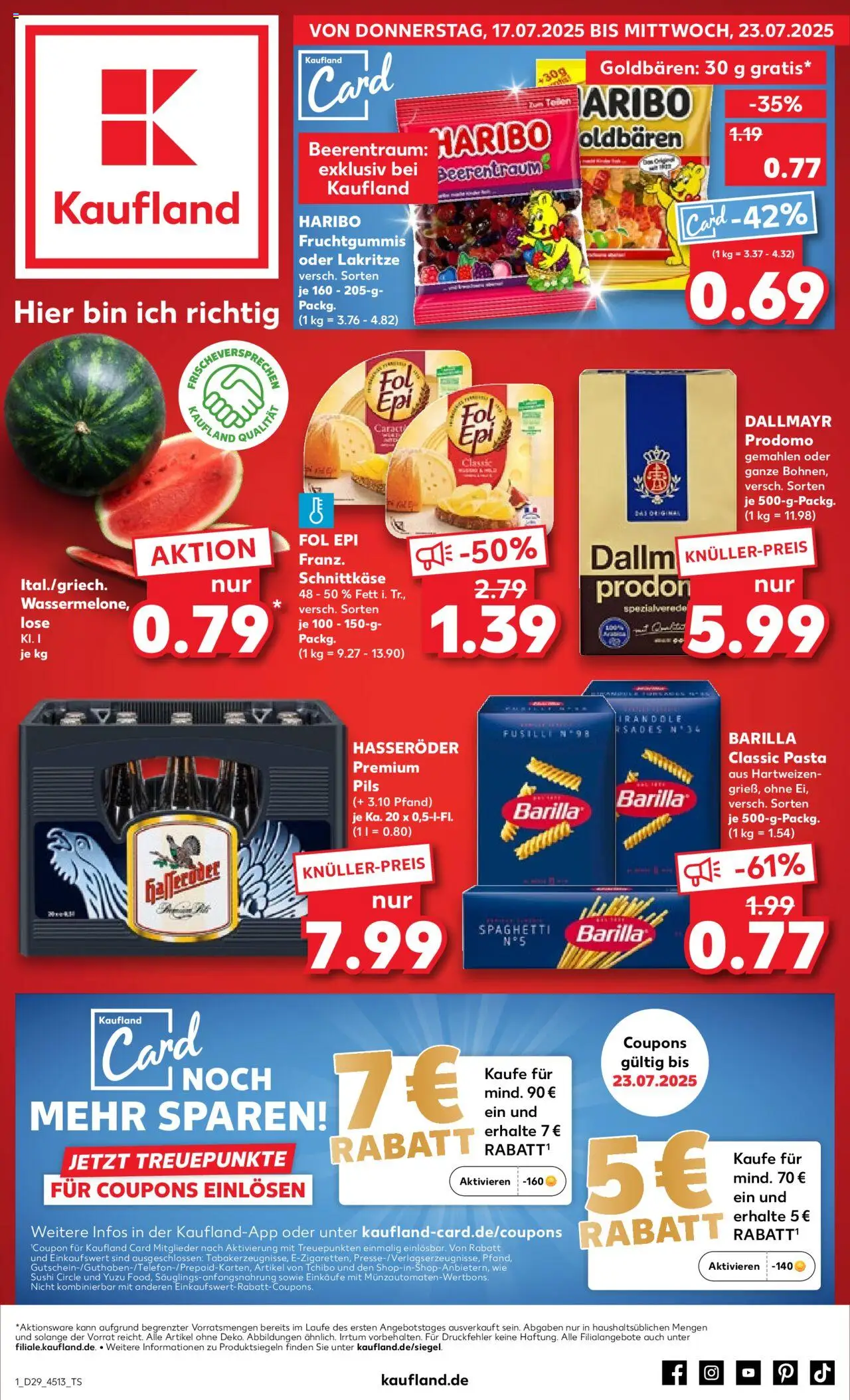 Kaufland DE shop DE Folder geldig vanaf 17-07-2025 - Paginanummer 1