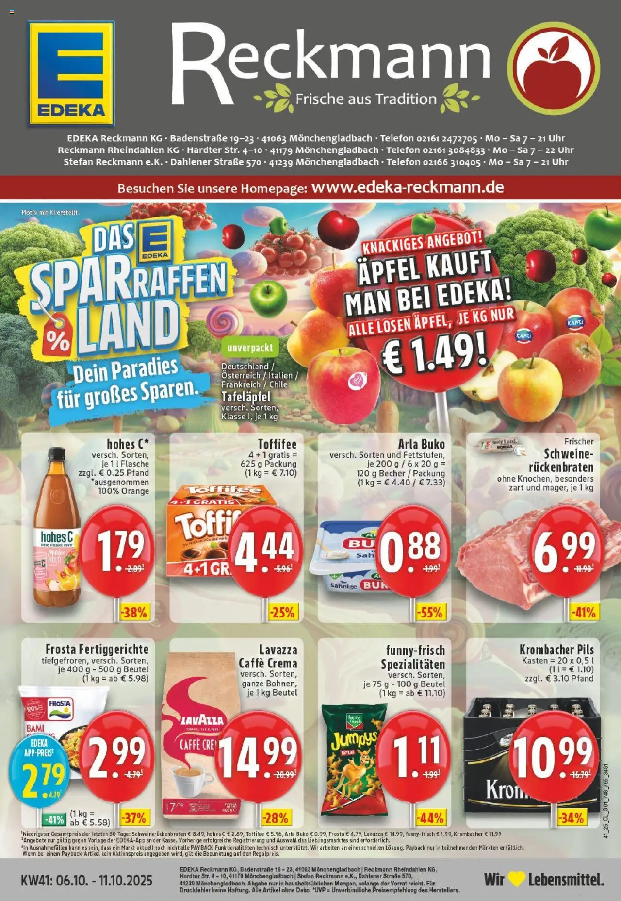 EDEKA Prospekt ab 06.10.2025 - Prospekt Mönchengladbach-Rheydt Online