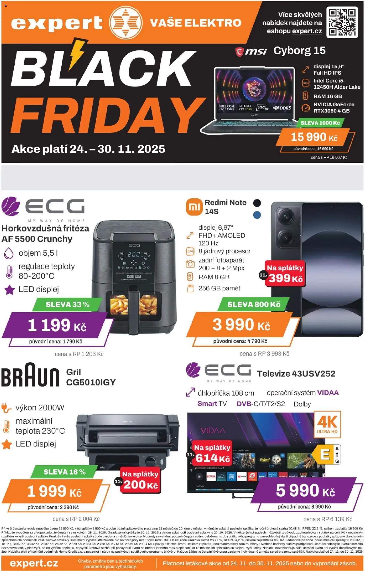 Náhled nabídky: Expert elektro Black Friday platný od 24.11.2025