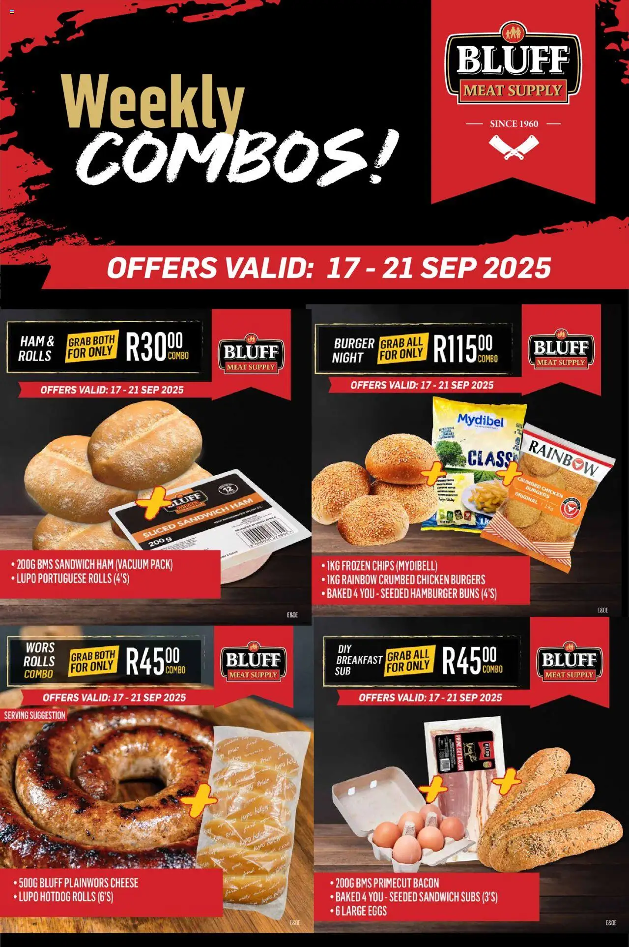 Bluff Meat Supply Weekly COMBOS! from 17/09 - 21/09/2025 > Promotions