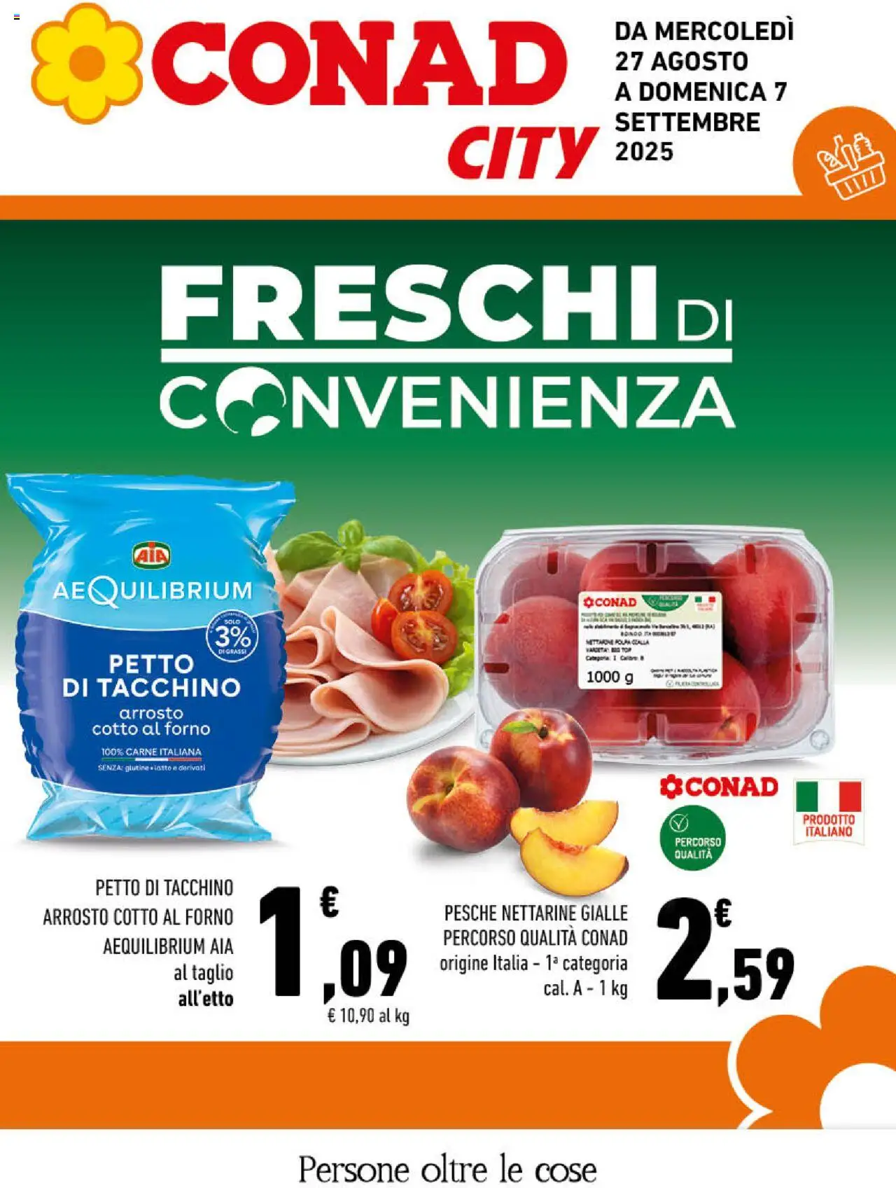 Volantino Conad valido da 27/08/2025 numero di pagina 1