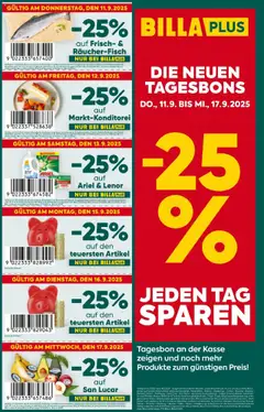 Vorschau der Angebote: Billa Wien, Moedling, Bad Radkersburg gültig ab 11.09.2025