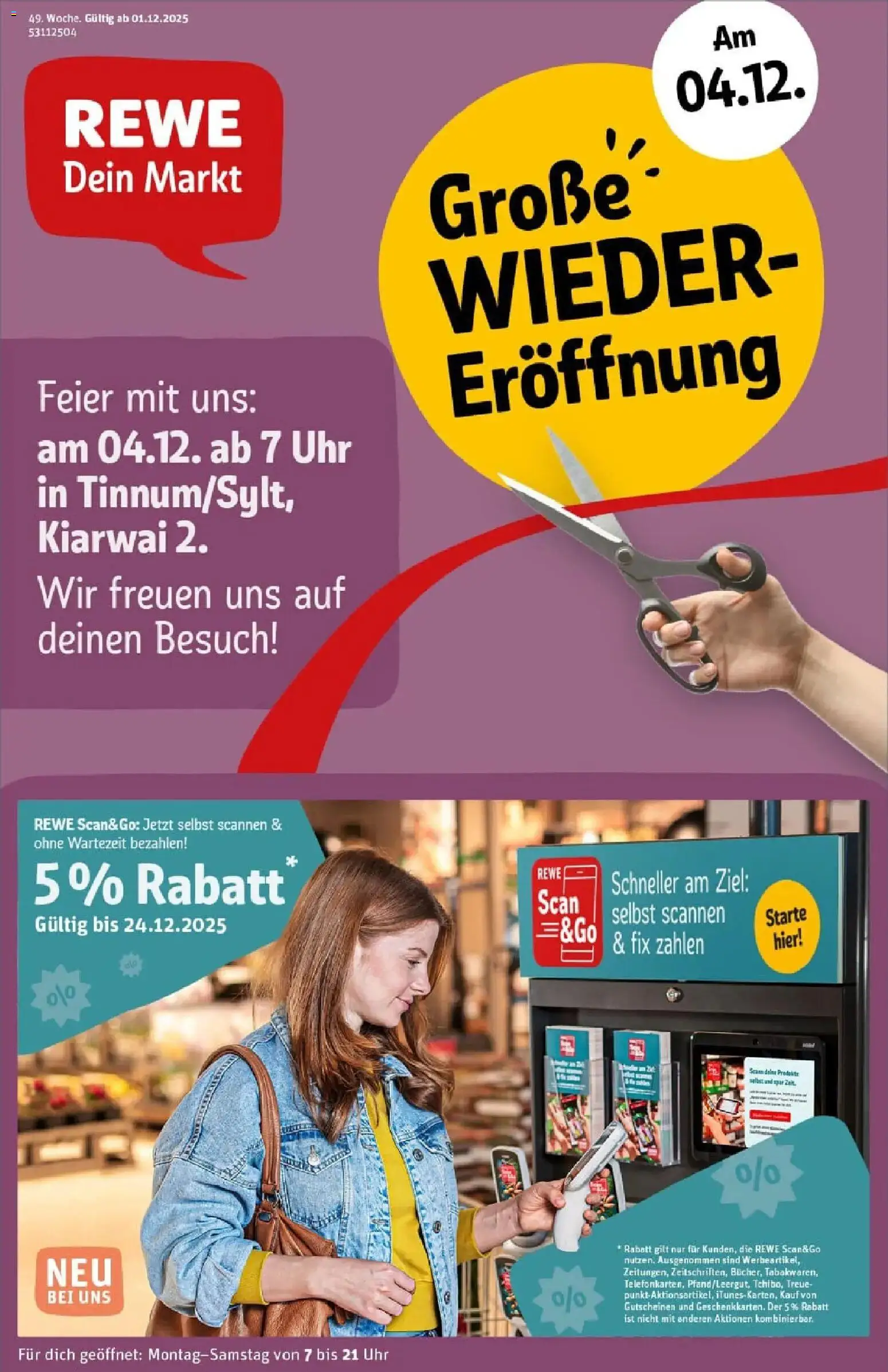 Vorschau von dem Prospekt des Geschäftes Rewe, gültig ab dem 01.12.2025
