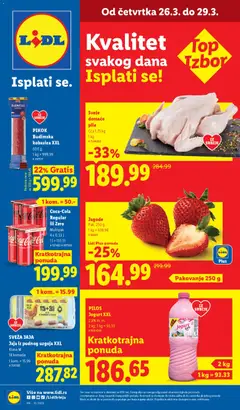 Pregled Lidl kataloga - važi od 26.03.2026