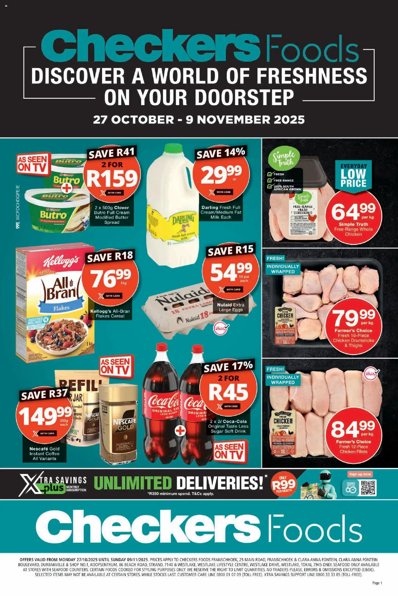 Checkers Gauteng - October Month-End Promotion 26/10 - 09/11/2025 >> Catalogue
