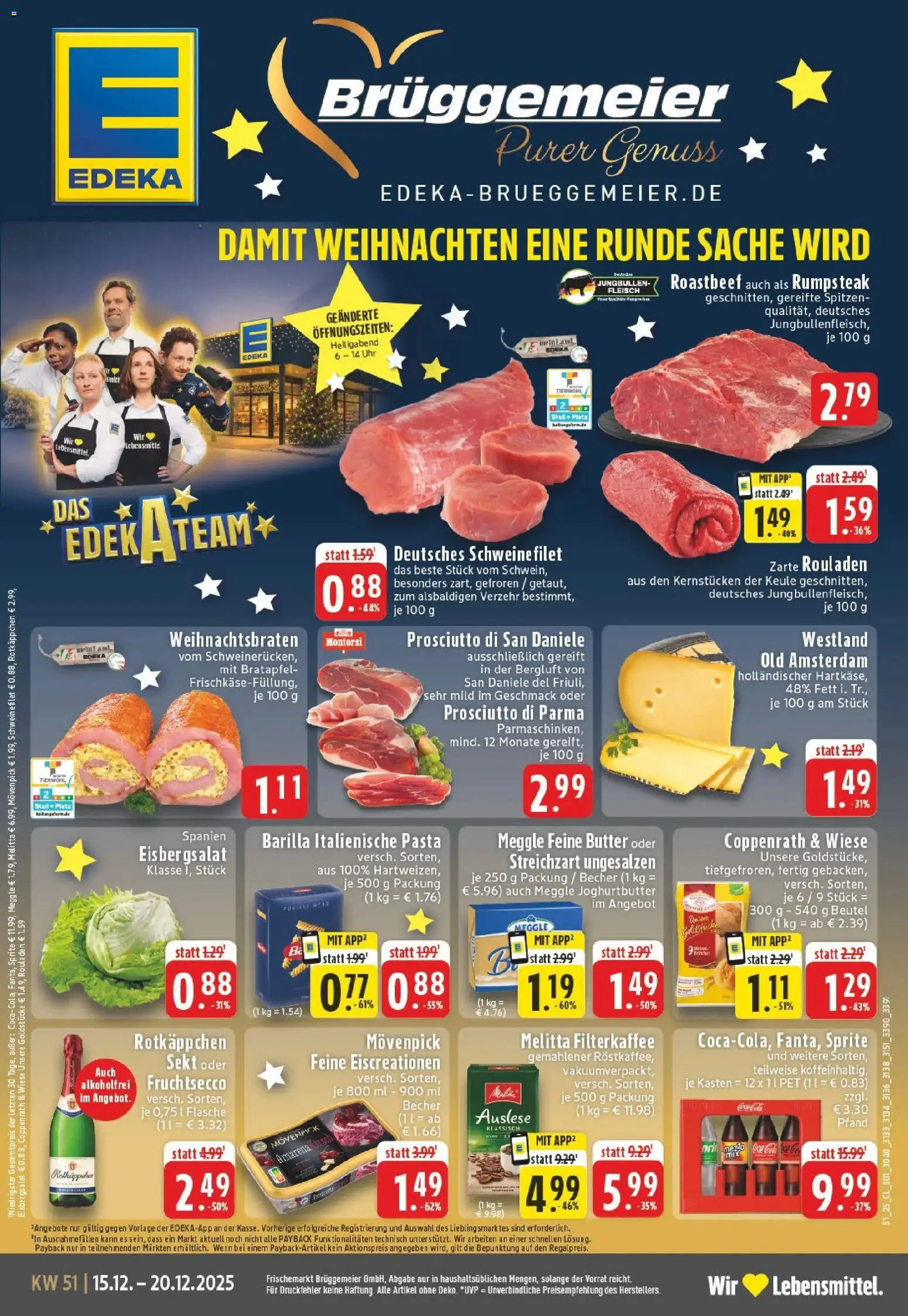Vorschau von dem Prospekt des Geschäftes Edeka, gültig ab dem 15.12.2025