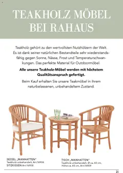 Vorschau von dem Prospekt des Geschäftes Rahaus, gültig ab dem 07.04.2025 | Seite: 31
