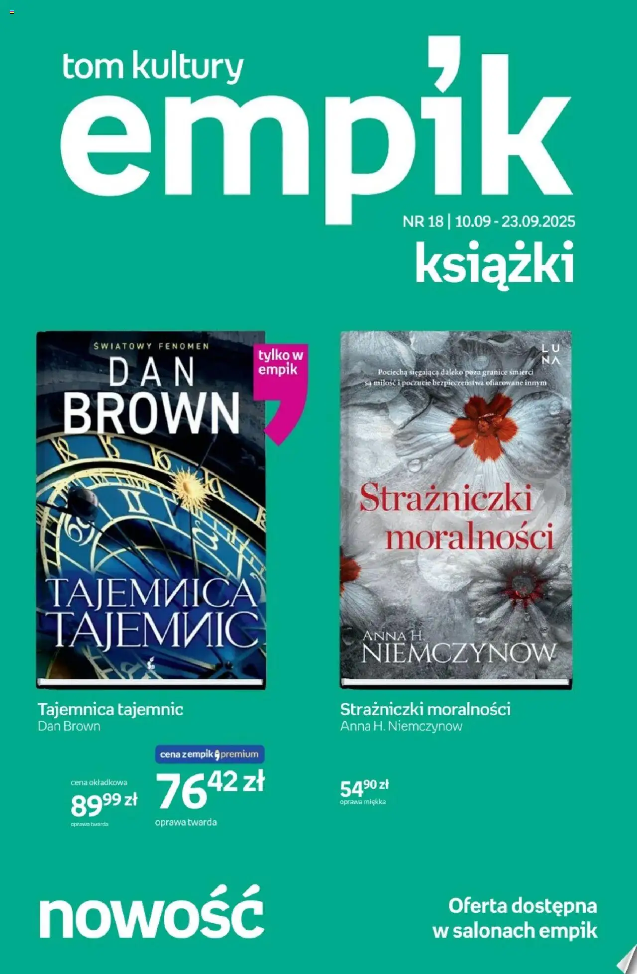 Empik Tom kultury - Książki od 10.09.2025 - Nowa Gazetka - Numer strony 1