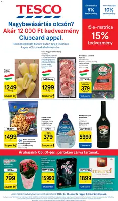 Tesco - Tesco aktuális akciós újság megtekintése, amely érvényes 2026.04.29.-től