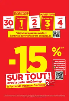 Prévisualisation de Mr Bricolage Folder / Publicité du magasin Mr Bricolage formulaire valide 28/04/2026