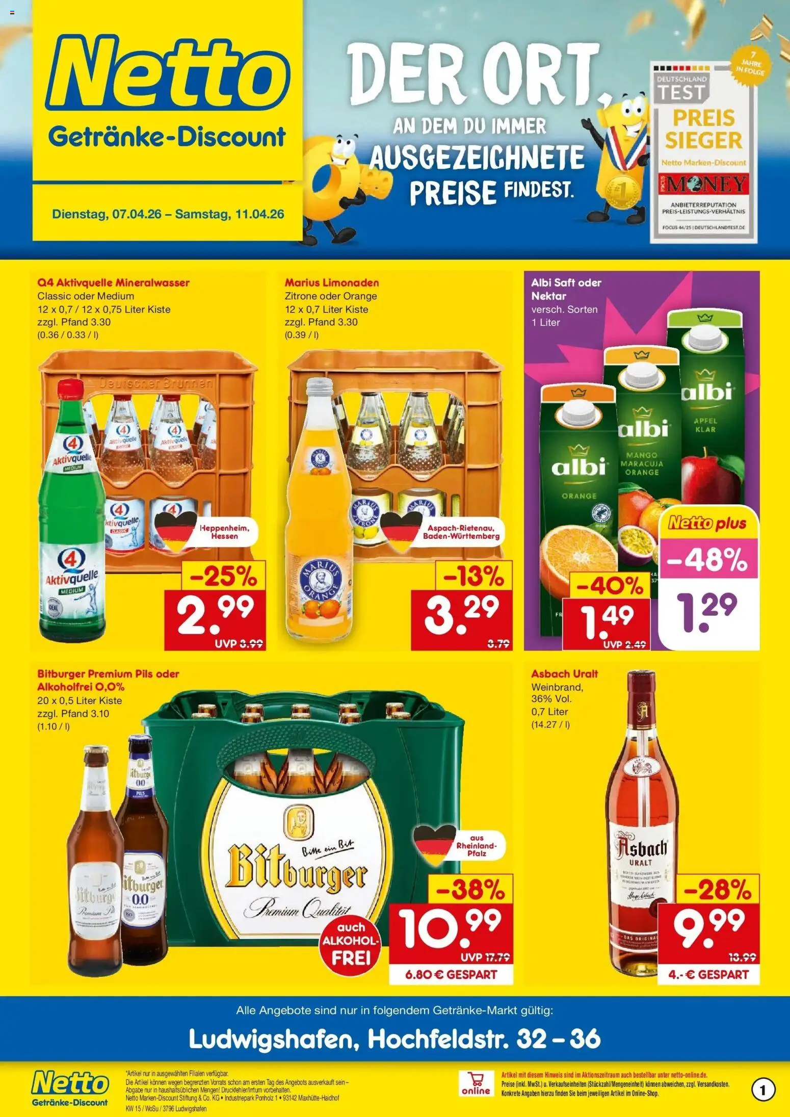 Vorschau von dem Prospekt des Geschäftes Netto Marken-Discount, gültig ab dem 07.04.2026