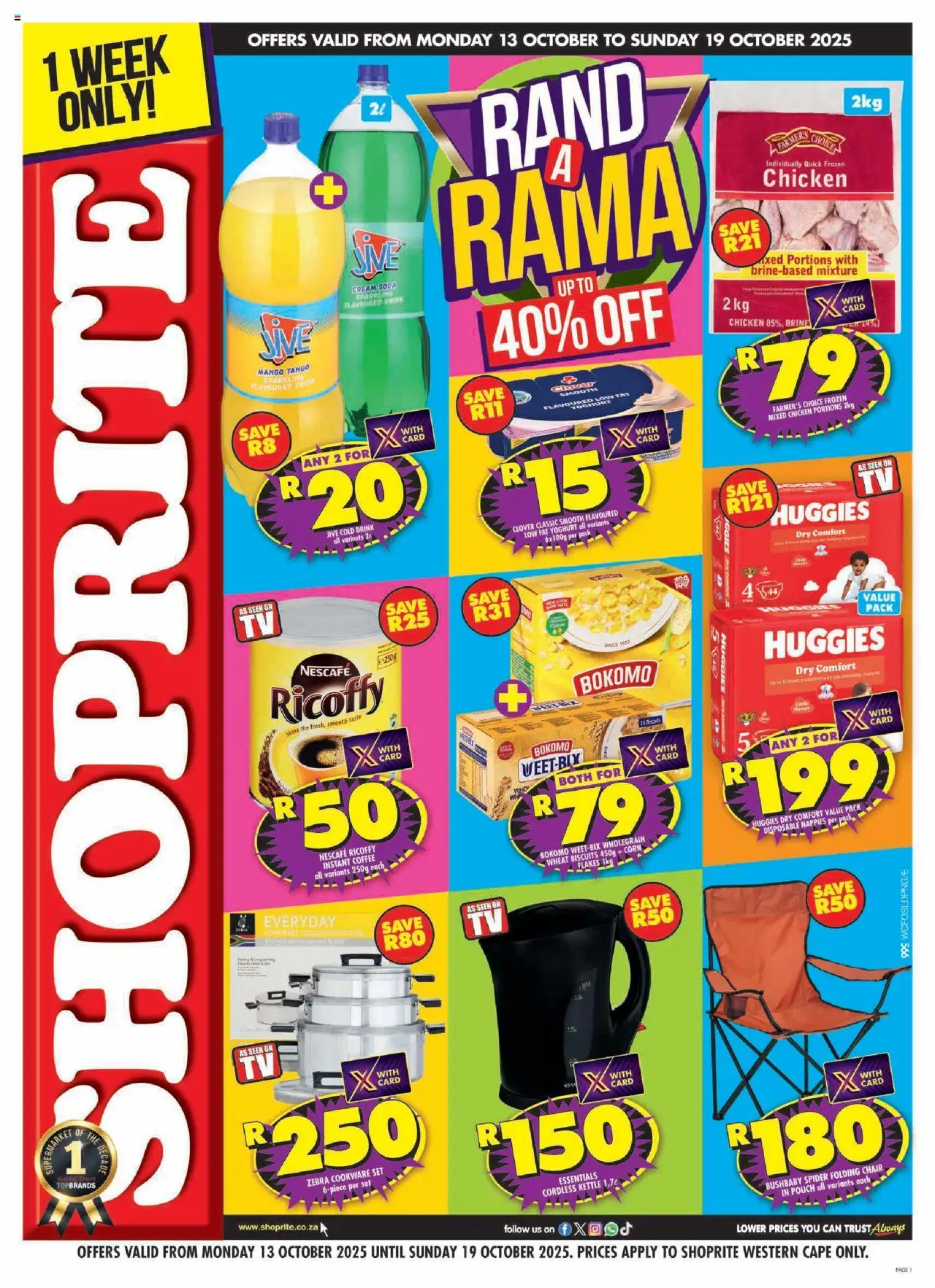 Shoprite Western Cape - Rand A Rama 13/10 - 19/10/2025 >> Catalogue