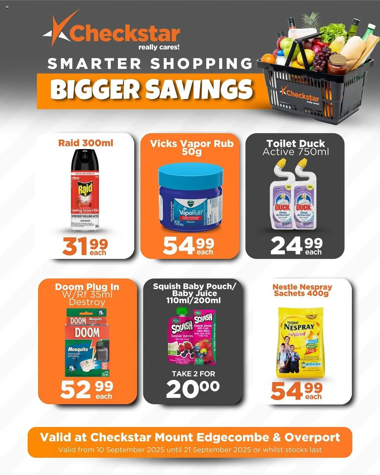Check Star Mount Edgecombe and Overport Specials from 10/09 - 21/09/2025 > Promotions