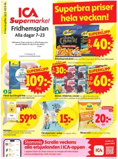Förhandsgranska reklamblad Stockholm från butik ICA Supermarket gäller från 16/03/2026