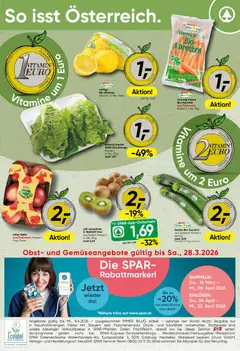 Vorschau der Angebote: Spar Spar Obst & Gemüse gültig ab 23.03.2026