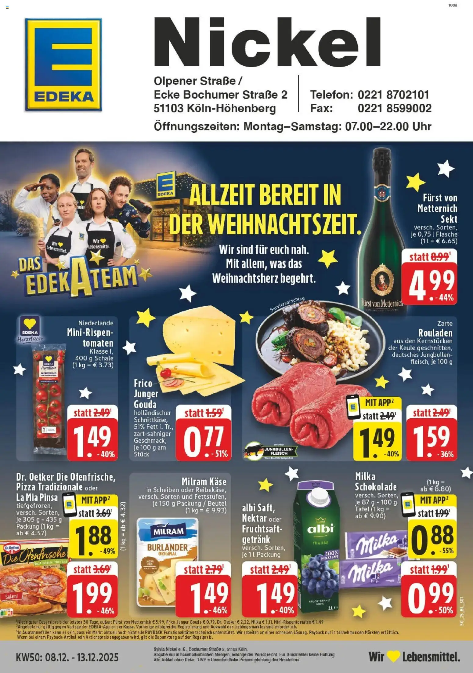 Vorschau von dem Prospekt des Geschäftes Edeka, gültig ab dem 07.12.2025