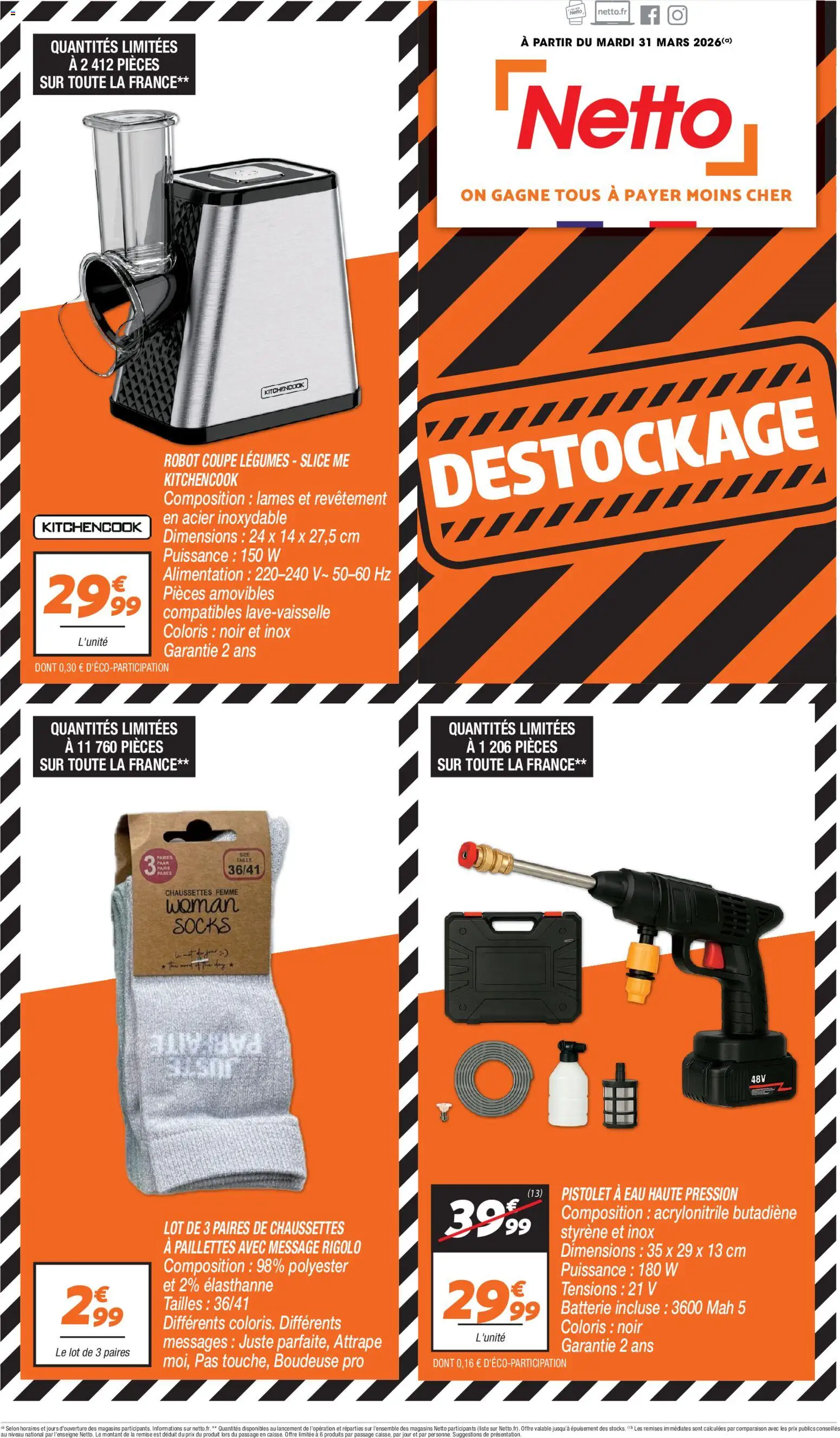 Prévisualisation de Netto - Destockage du magasin Netto formulaire valide 31/03/2026