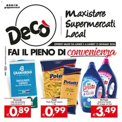 Anteprima dell'opuscolo Volantino Maxistore, Supermercati, Local - Sicilia dal negozio Decò valido da 05/01/2026