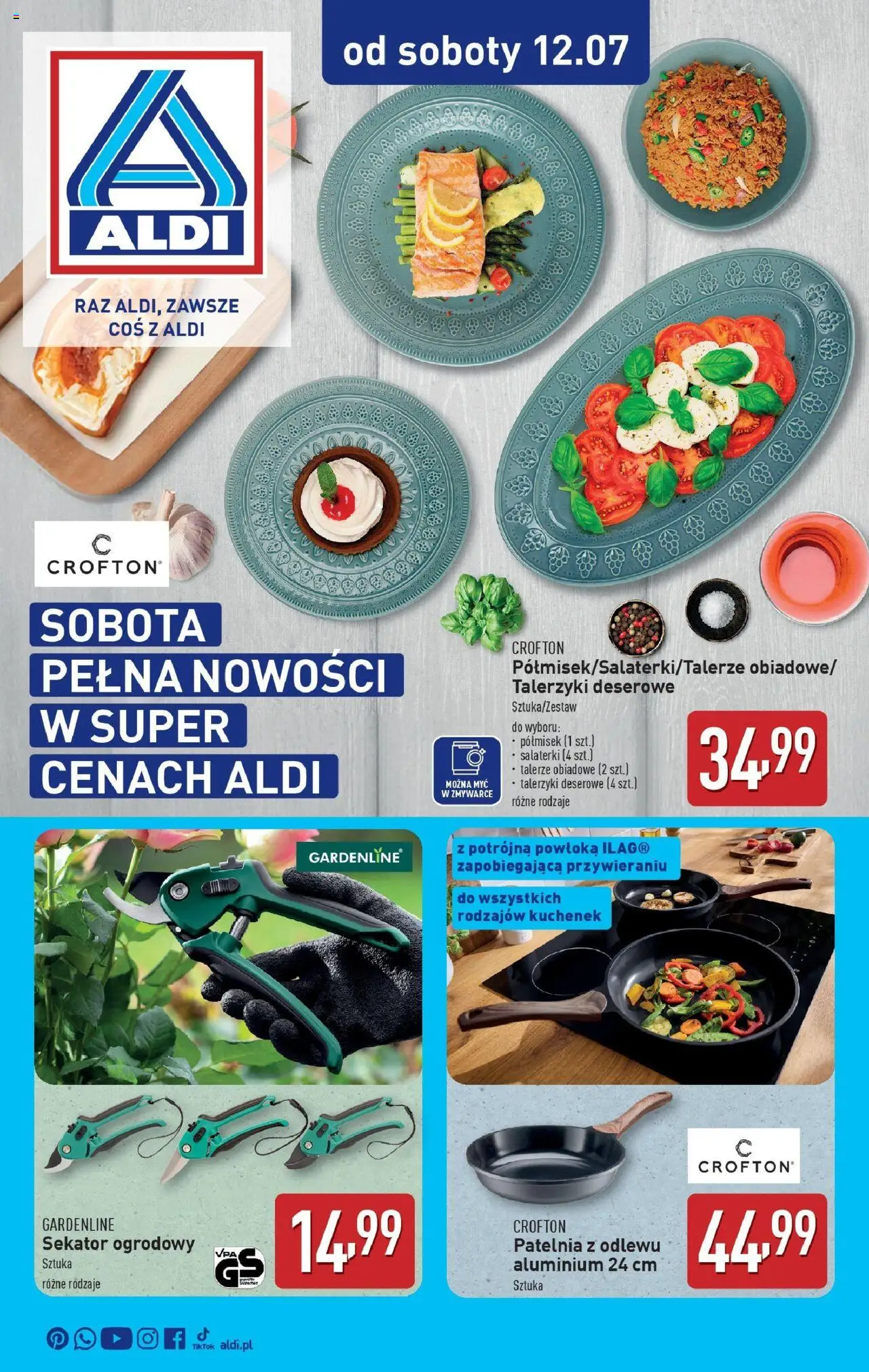 Aldi Promocje od soboty od 12.07.2025 - Nowa Gazetka - Numer strony 1