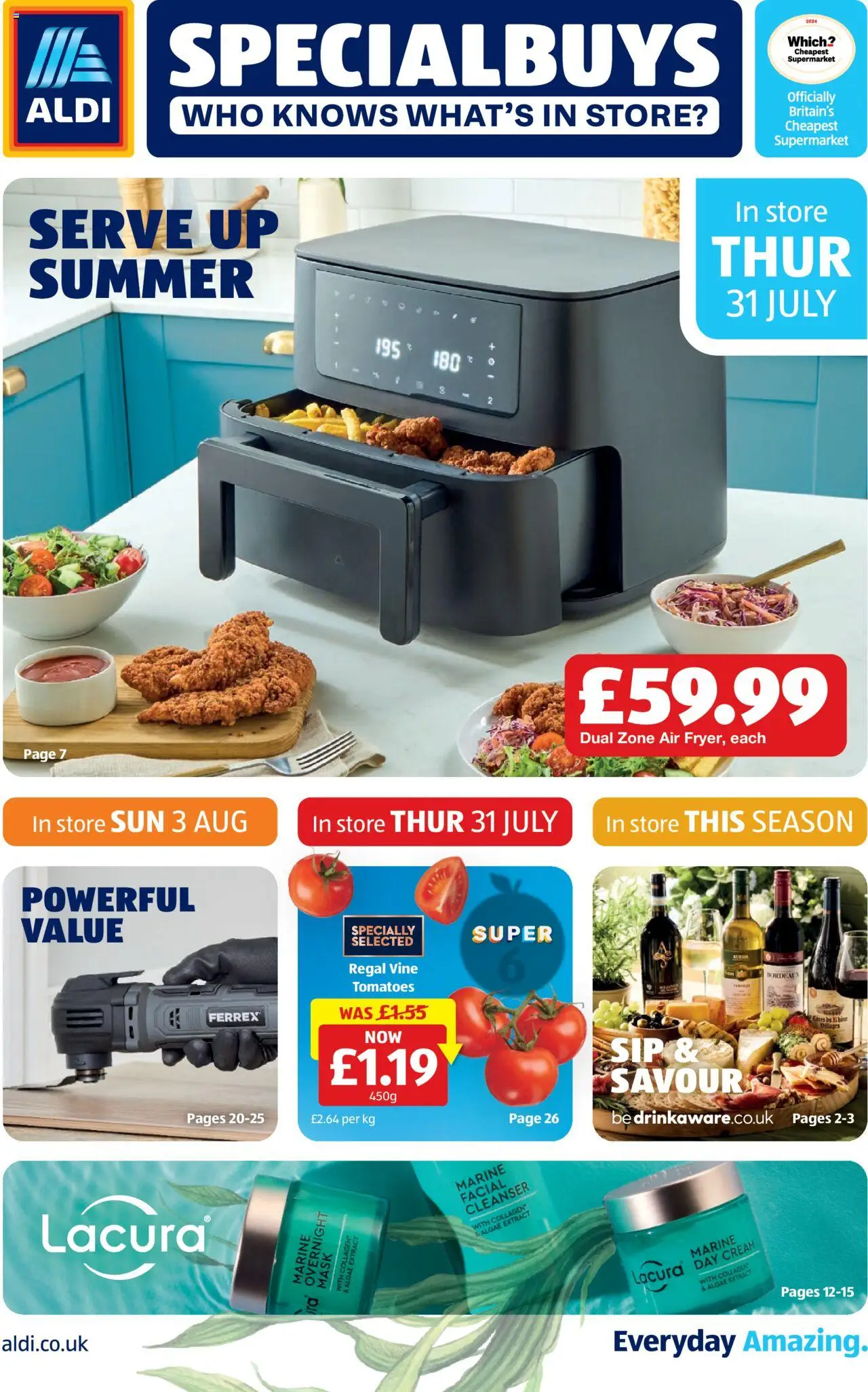 Aldi shop Weekly offers UK Specialbuys valid from 31/07/2025 - Page number 1