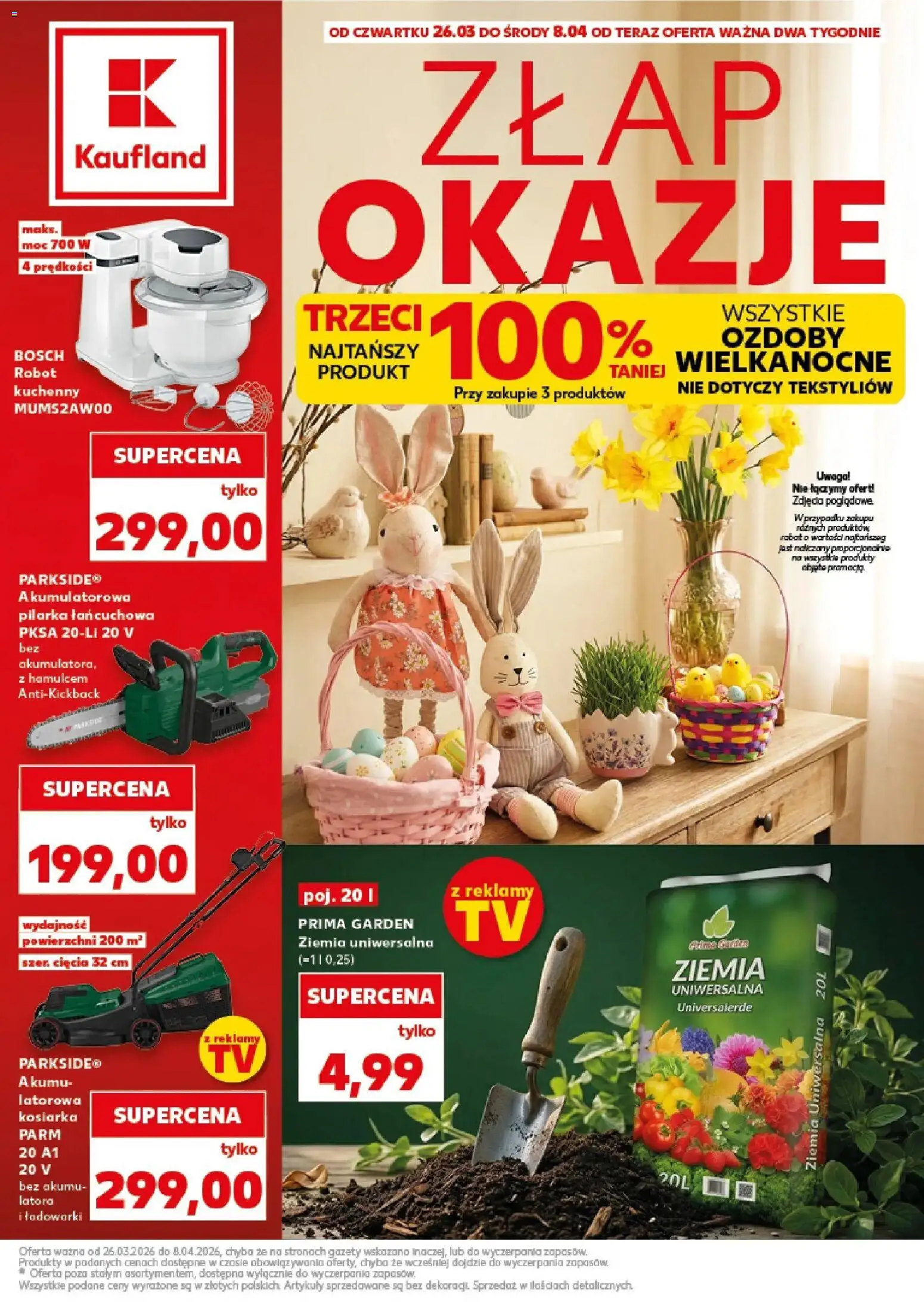 Pogląd gazetki "Kaufland gazetka - Złap Okazje" ze sklepu Kaufland ważnej od 26.03.2026