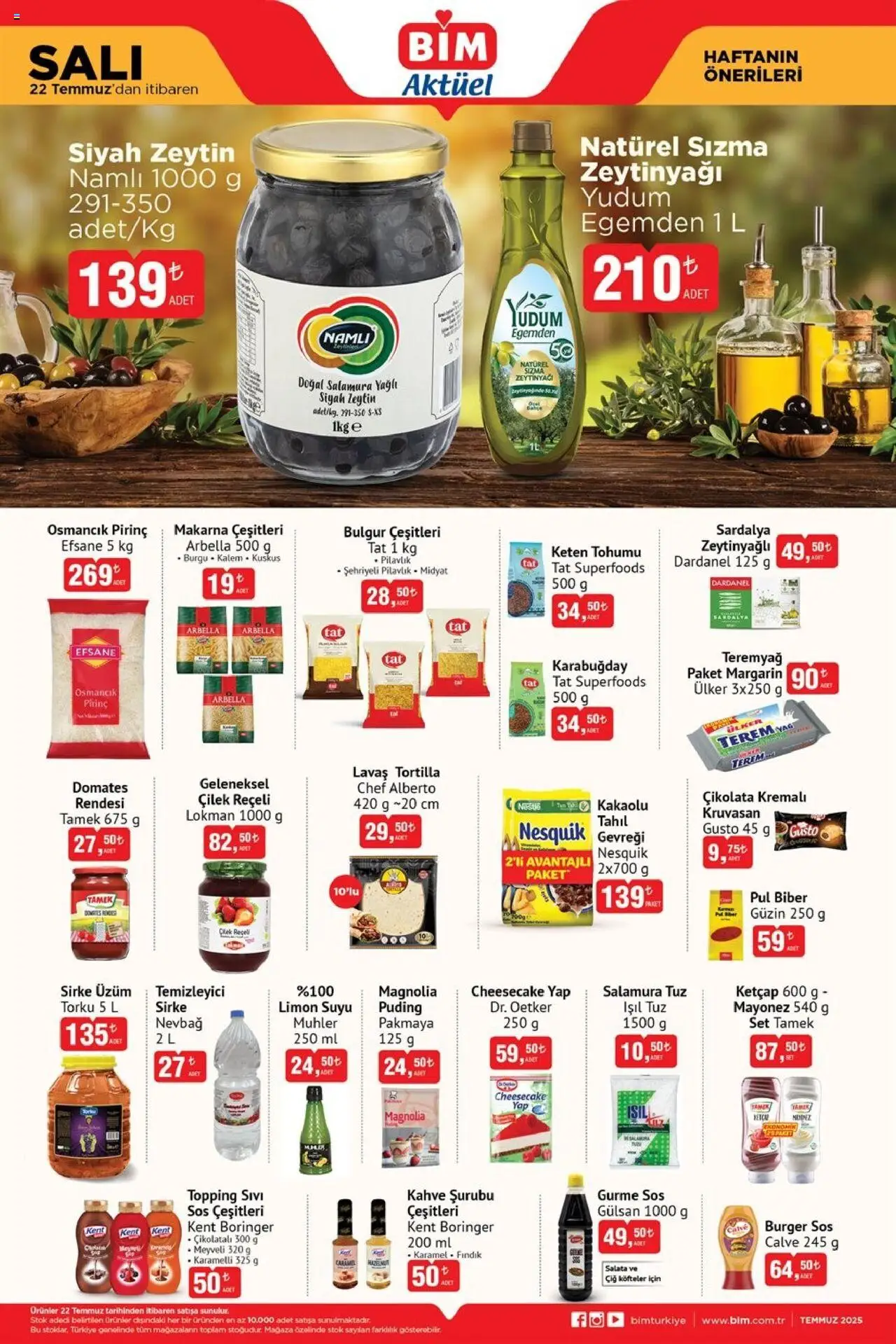 BİM Katalog bu hafta (22 Temmuz 2025) - Aktüel Broşür - Sayfa numarası 1