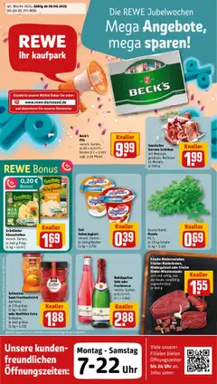 Vorschau von dem Prospekt des Geschäftes Rewe ihr Kaufpark, gültig ab dem 29.09.2025