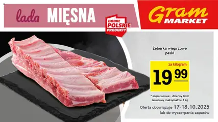 Pogląd gazetki "Lada Mięsna" ze sklepu Gram Market ważnej od 15.10.2025