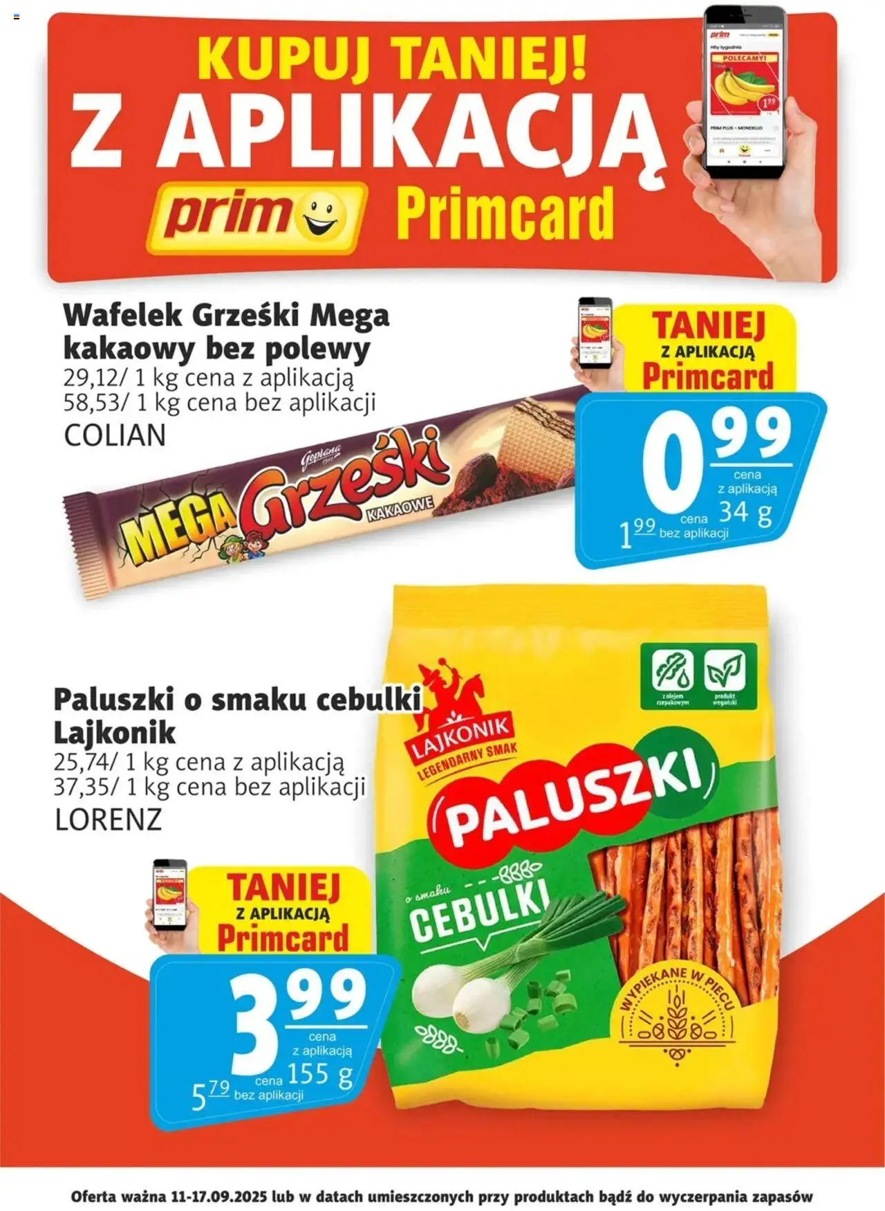 Prim Market Promocje Primcard od 11.09.2025 - Nowa Gazetka - Numer strony 1