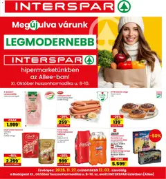 Interspar - Allee üzlet megújulás megtekintése, amely érvényes 2025.11.27.-től