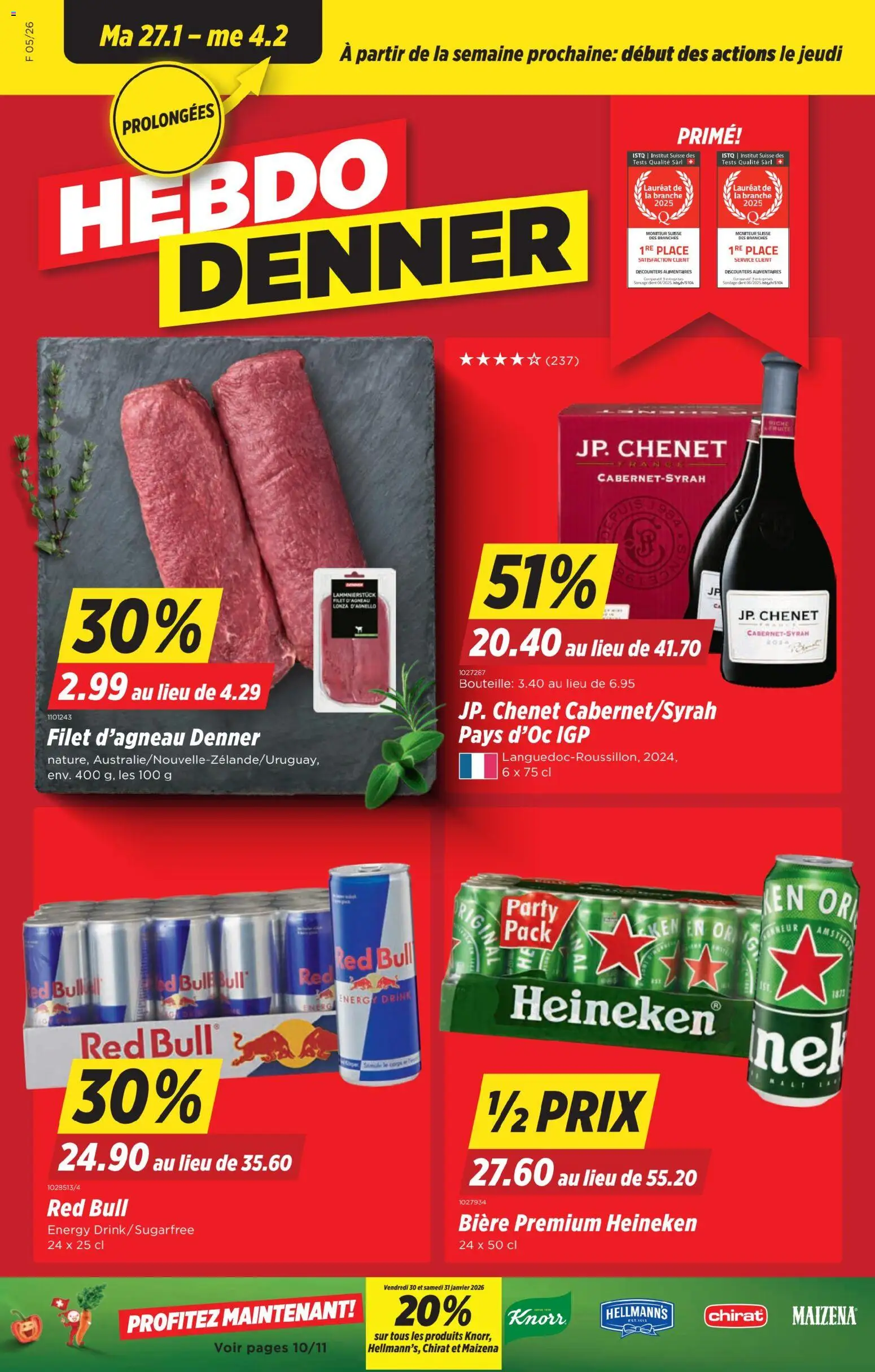 Vorschau des Merkblatts Aktionen FR vom Shop Denner gültig von 27.01.2026 bis 04.02.2026