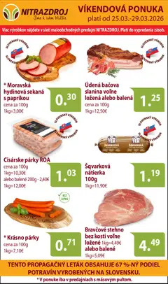 Náhľad Nitrazdroj letáku platného od 25.03.2026