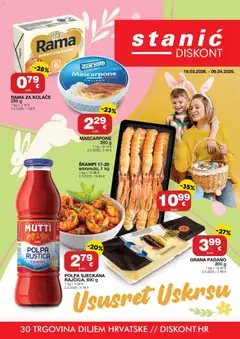 Pregled letka Stanić Diskont Katalog trgovine Stanić Diskont vrijedi od 19.03.2026