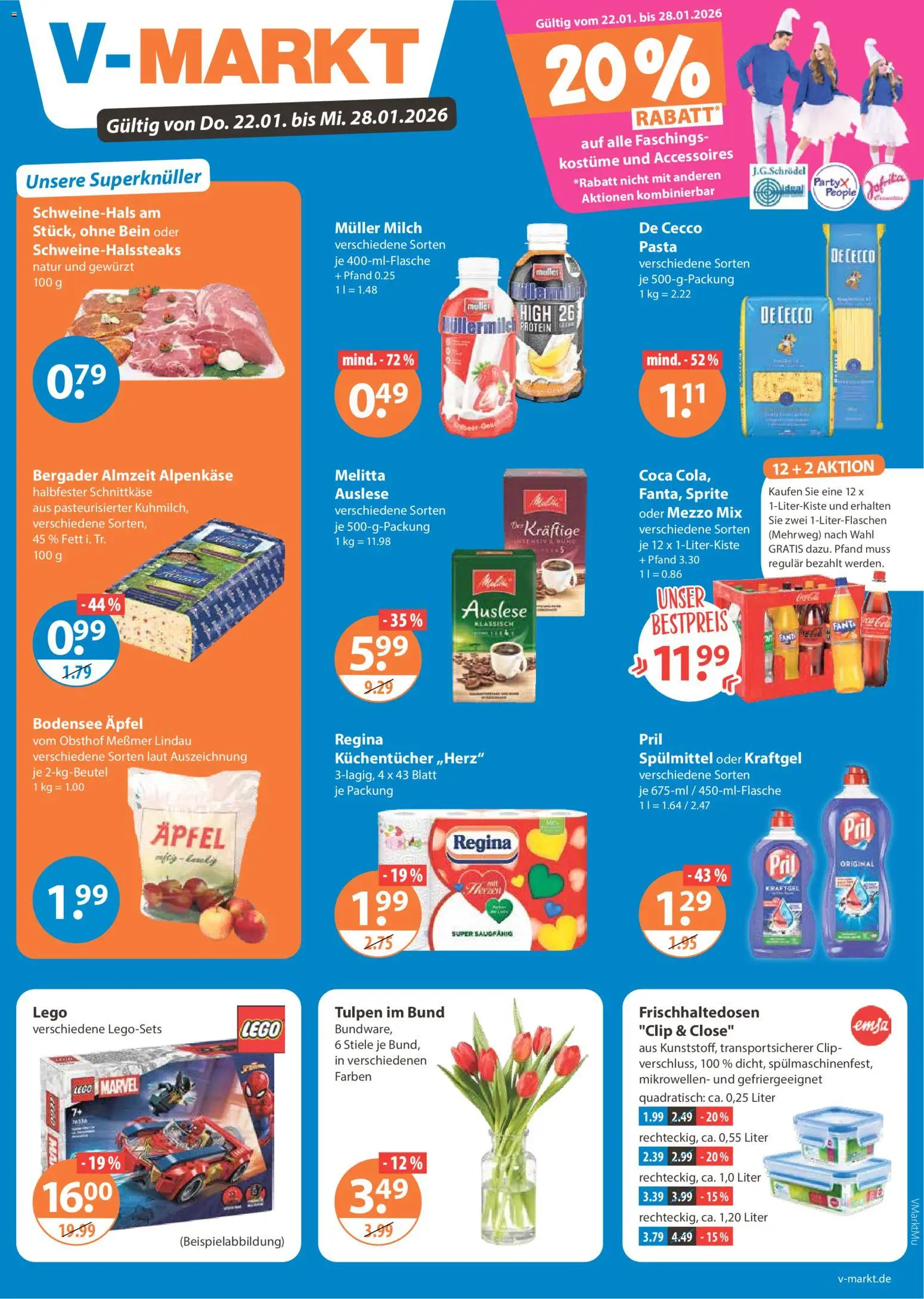 Vorschau von dem Prospekt des Geschäftes V-Markt, gültig ab dem 22.01.2026