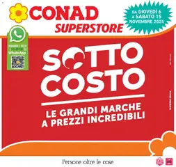 Anteprima dell'opuscolo Sottocosto dal negozio Conad valido da 05/11/2025