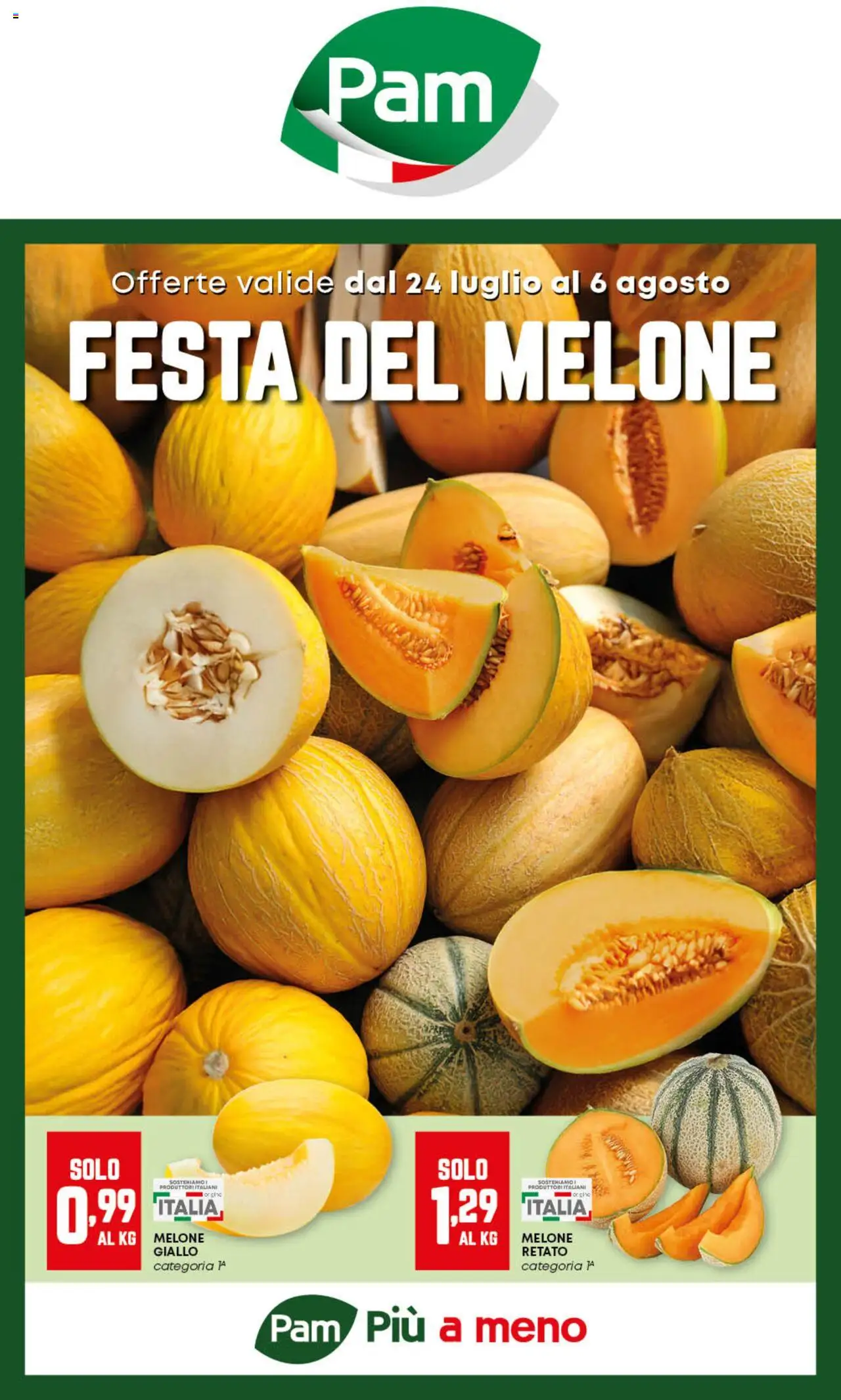 Volantino PAM valido da 24/07/2025 numero di pagina 1