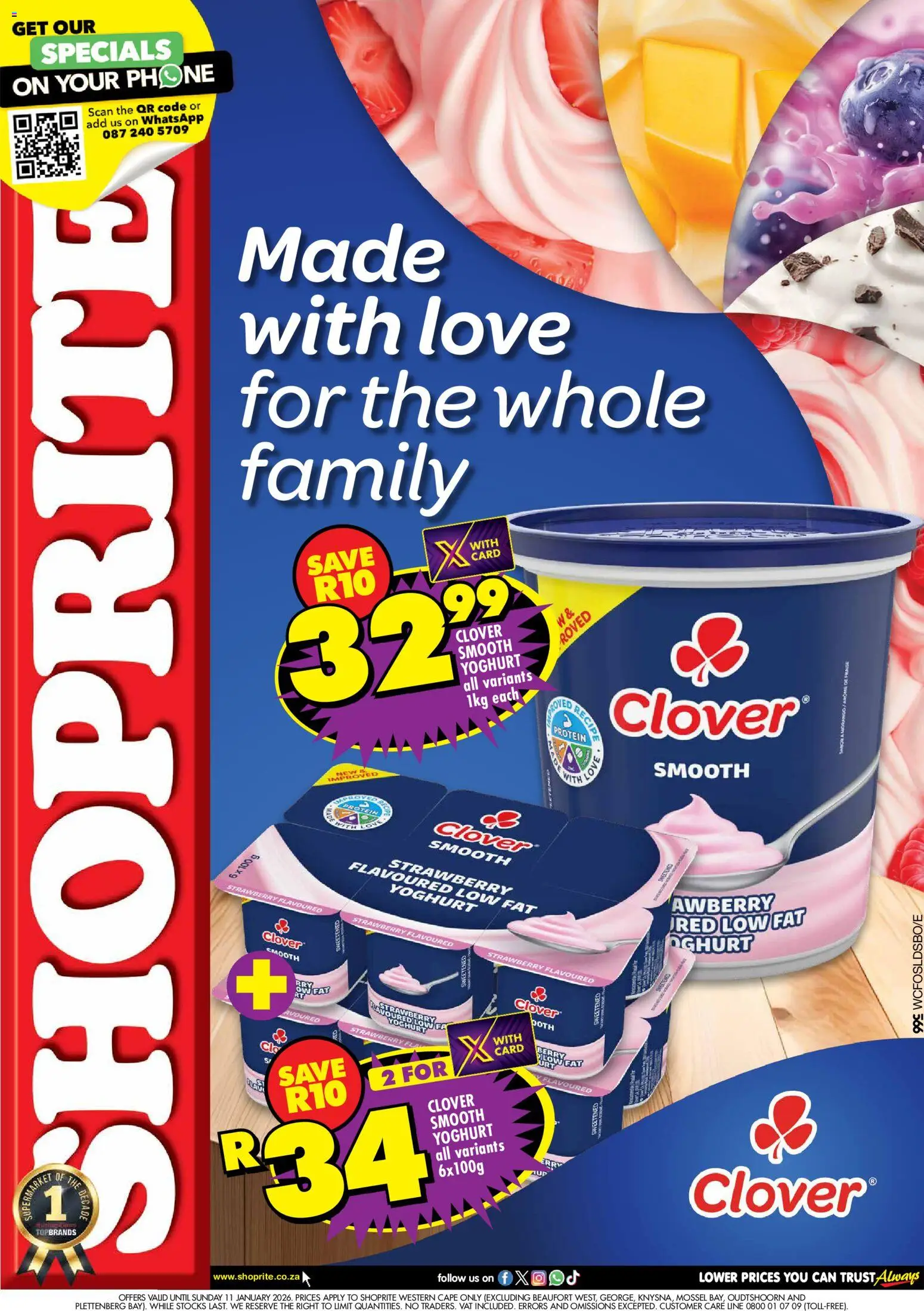 Preview of Shoprite flyer valid from 08/12/2025 - Phone, Protein, Yoghurt