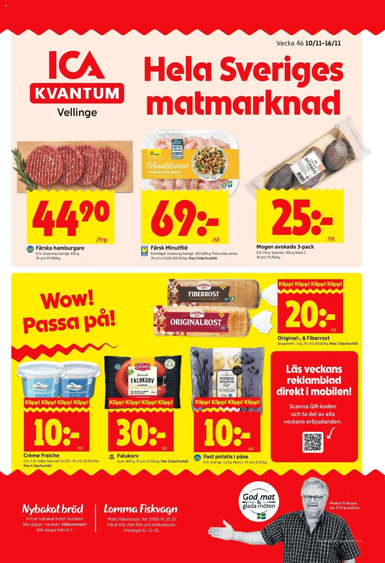 Förhandsgranska reklamblad Vellinge från butik ICA Kvantum gäller från 10/11/2025