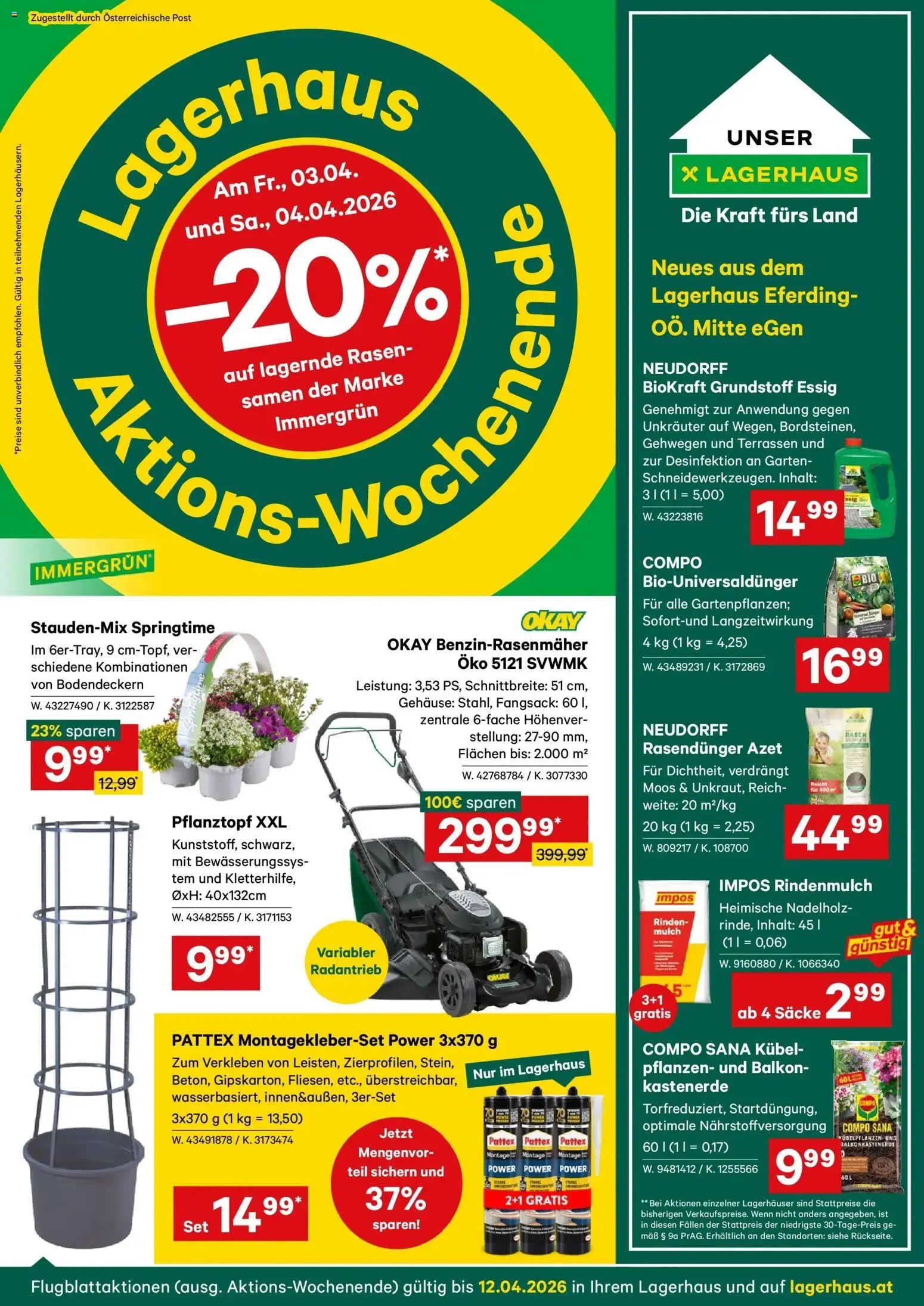 Vorschau der Angebote: Lagerhaus Wochen Angebote gültig ab 29.03.2026