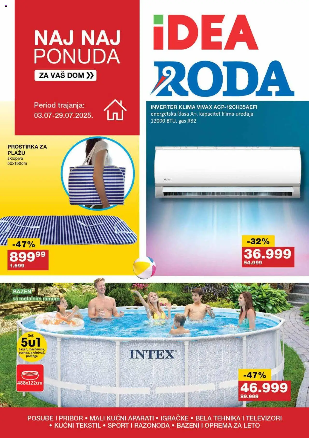 Idea katalog važi od 03.07.2025 - stranica 1 - Inverter klima, Klima, Igračke, Posuđe